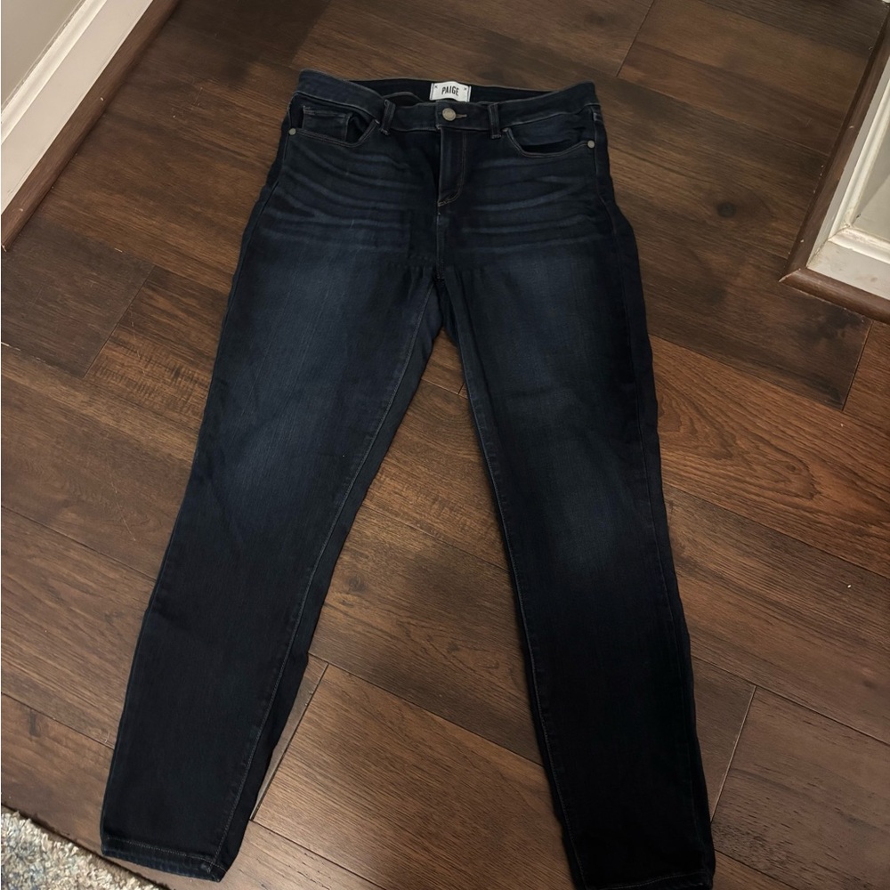 PAIGE Dark Indigo Skinny Jeans